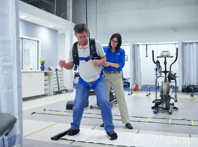 Gait training for walking recovery after neurosurgery