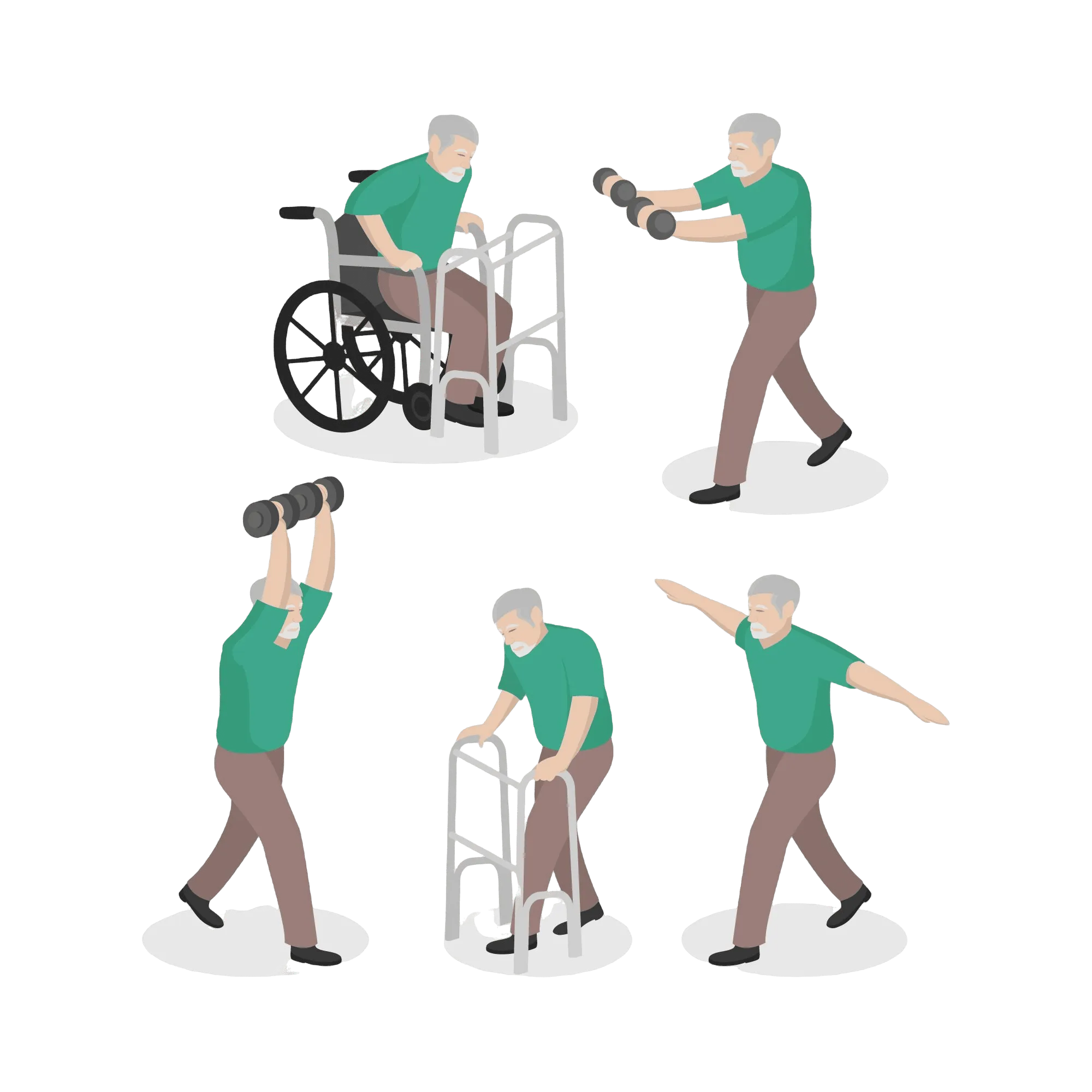 Geriatric physiotherapy and elderly care services